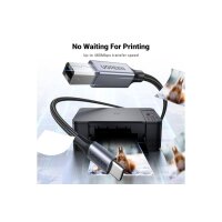 UGREEN Printer Cab. USB-C-USB-B 2.0 80808 3m,Black,BB
