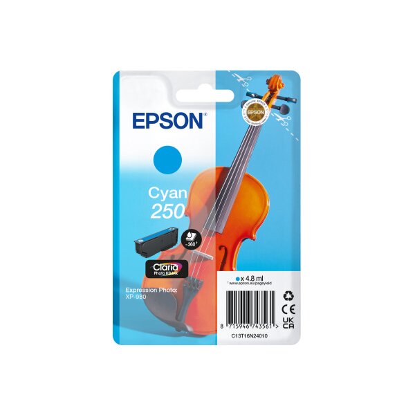 EPSON Tintenpatrone 250 cyan T16N24010 XP 980 360 Seiten