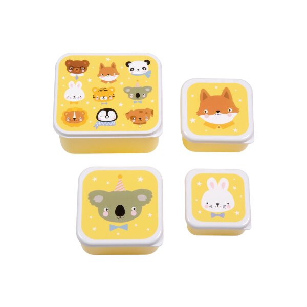 ALLC Lunch & Snackbox Set SBSEAF81 Animal Friends