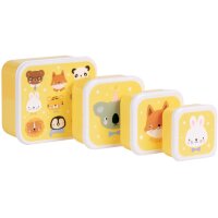 ALLC Lunch & Snackbox Set SBSEAF81 Animal Friends