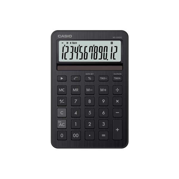 CASIO Taschenrechner MS-200DQ schwarz