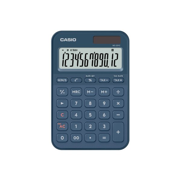 CASIO Calculatrice MS-20YC bleu foncé