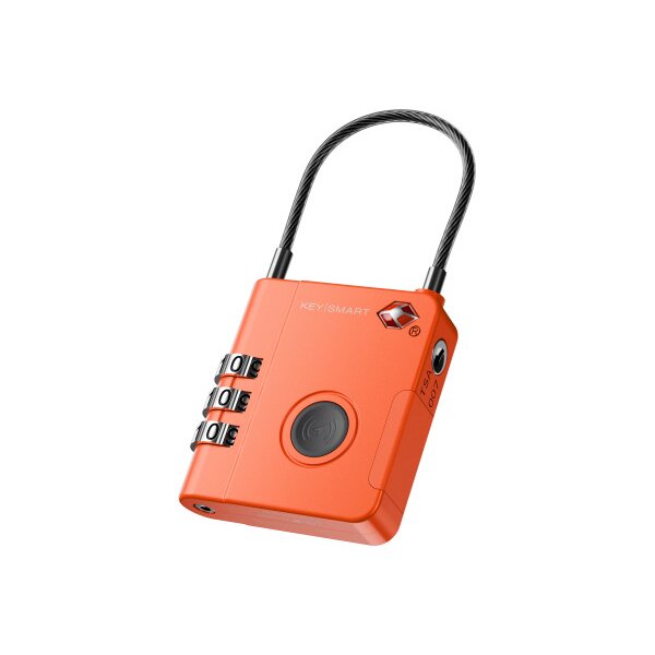 KEYSMART SmartLock KS520-ORG TSA Approved Find My Lock Or.