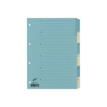 BÜROLINE Register Karton blau beige A4 663400 1-6 210g