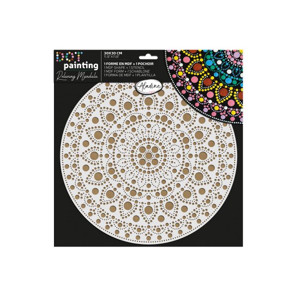 ALADINE Dot painting Punktmalerei 85507 Form &amp; Schablone 30cm