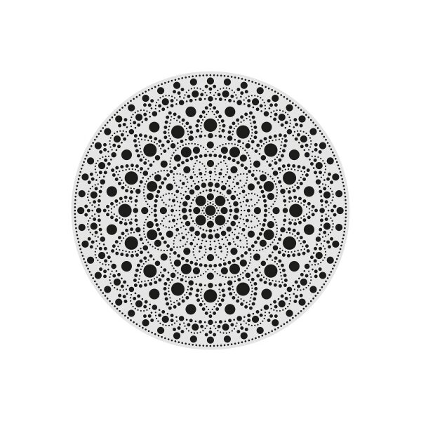 ALADINE Dot painting Punktmalerei 85507 Form &amp; Schablone 30cm