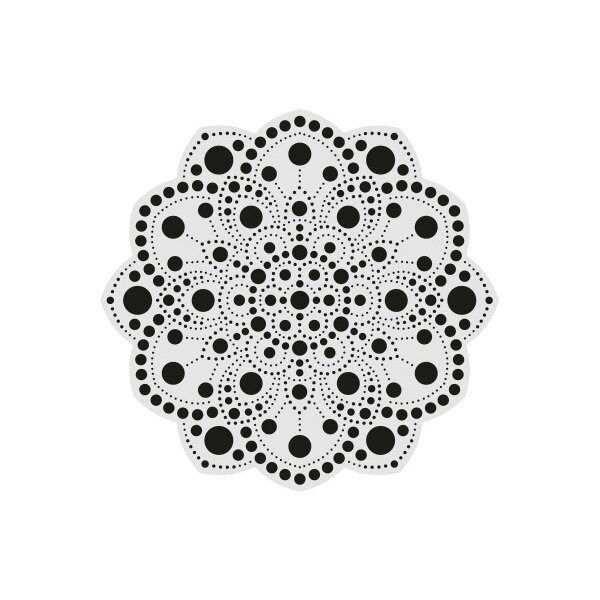 ALADINE Dot painting peinture p.points 85502 moule &amp; pochoir 20cm