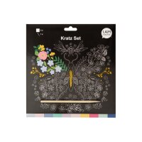 I AM CREATIVE Kit de gravure 7010.26 papillons 2 feuilles