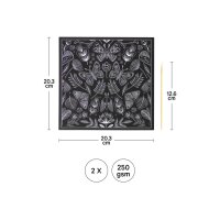 I AM CREATIVE Kit de gravure 7010.26 papillons 2 feuilles