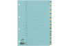 BÜROLINE Register Karton blau beige A4 663408 A-Z 210g