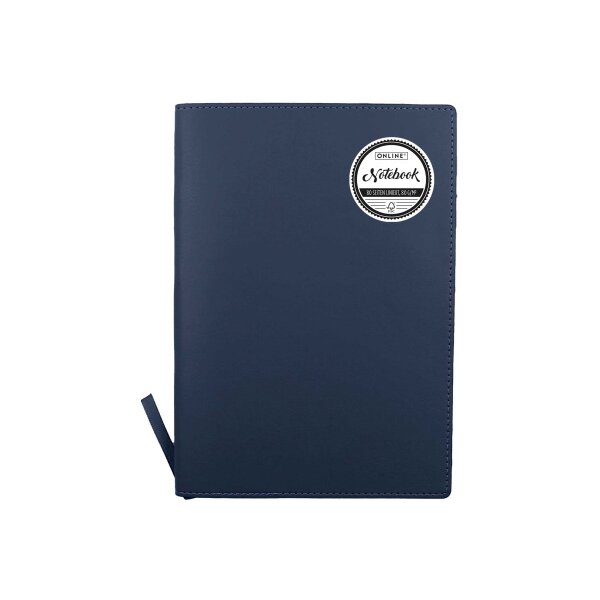 ONLINE Carnet Soft Cover A5 16001 bleu, ligné 80 flls.