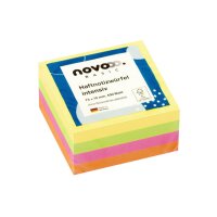 NOVOOO Haftnotizen intensiv 75x75mm 311719 assortiert...