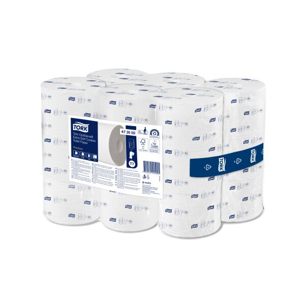 TORK Toilettenpapier T7 OptiServe&reg; 472650 3-lagig 18 Rollen a 550 Blatt
