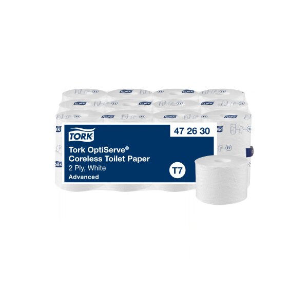 TORK Toilettenpapier T7 OptiServe&reg; 472630 2-lagig 24 Rollen a 820 Blatt