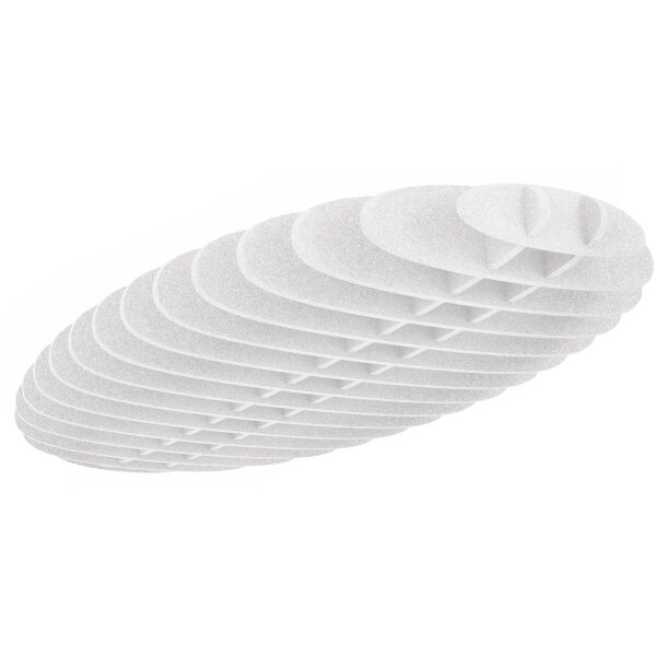 SUONO Panneaux muraux 240x120x30cm 2141.U12.0400 OVAL, blanc
