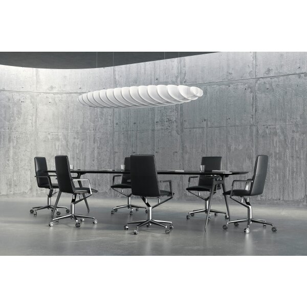 SUONO Panneaux muraux 240x120x30cm 2141.U12.0400 OVAL, blanc