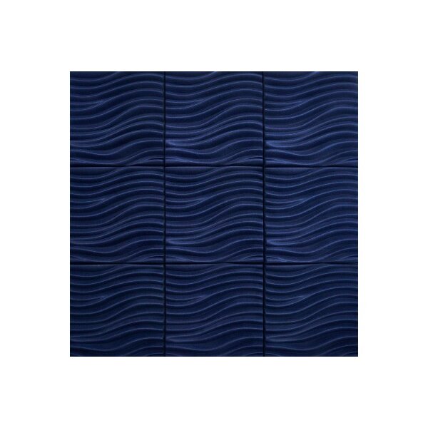SUONO Panneaux muraux 60x60x7.4cm 3511.U09.4781 SCULPTURE, bleu 4 pcs.