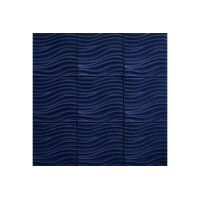 SUONO Panneaux muraux 60x60x7.4cm 3511.U09.4781 SCULPTURE, bleu 4 pcs.