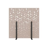 SUONO Trennwand L 180x180x2.4cm 1311.L24.4403 STAND, braun