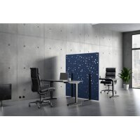 SUONO Trennwand L 180x180x2.4cm 1311.L24.4401 STAND, braun