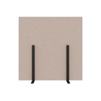 SUONO Trennwand L 180x180x2.4cm 1311.L24.4400 STAND, braun