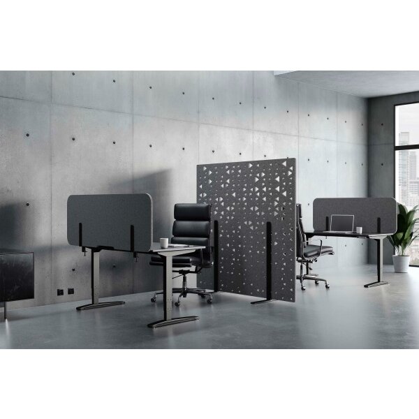 SUONO Trennwand L 180x180x2.4cm 1311.L24.3903 STAND, braun