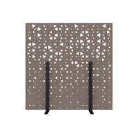 SUONO Trennwand L 180x180x2.4cm 1311.L24.3903 STAND, braun