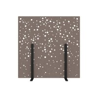 SUONO Trennwand L 180x180x2.4cm 1311.L24.3901 STAND, braun