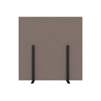 SUONO Trennwand L 180x180x2.4cm 1311.L24.3900 STAND, braun