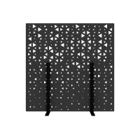 SUONO Trennwand L 180x180x2.4cm 1311.L24.2603 STAND, schwarz