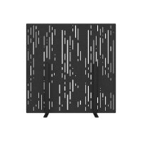 SUONO Trennwand L 180x180x2.4cm 1311.L24.2602 STAND, schwarz