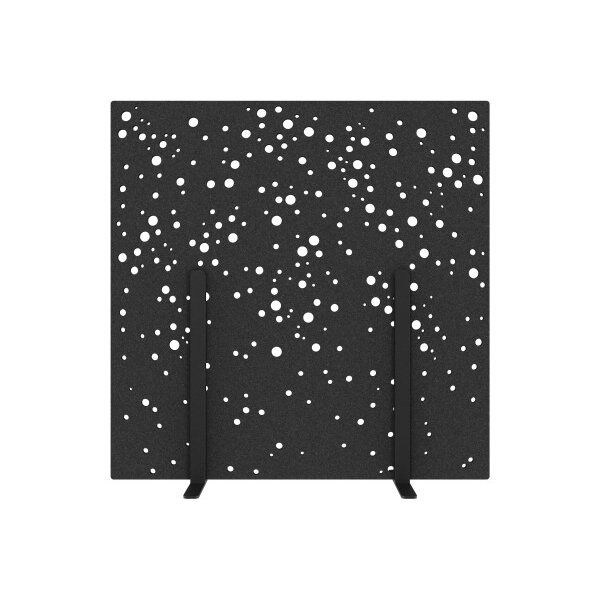 SUONO Cloison L 180x180x2.4cm 1311.L24.2601 STAND, noir