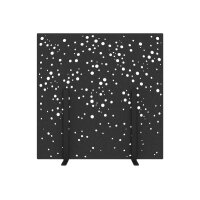 SUONO Trennwand L 180x180x2.4cm 1311.L24.2601 STAND, schwarz