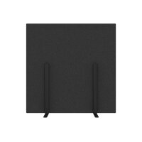 SUONO Trennwand L 180x180x2.4cm 1311.L24.2600 STAND, schwarz