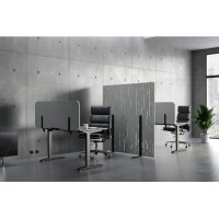 SUONO Trennwand L 180x180x2.4cm 1311.L24.0400 STAND, weiss