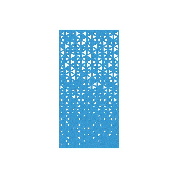 SUONO Trennwand XL 120x240x1.2cm 1211.X12.3703 CURTAIN, TRIANGLE, blau 2 Stk.