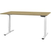 CONTINI Bürotisch ET225E 180x80cm 112181 Eiche/weiss