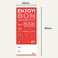 AVERY Étiquette de fermeture bon appétit, 40 x 95 mm