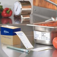 AVERY HACCP Lebensmittel-Etiketten, 98 x 40 mm, weiss