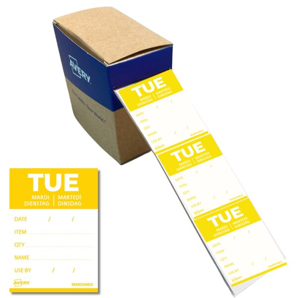 AVERY Tages-Etiketten THU, 40 x 56 mm, braun