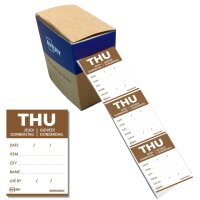 AVERY Étiquette jour THU, 40 x 56 mm, marron