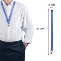 AVERY Textilband Lanyard, aus rPet, 20 x 440 mm, Blautöne