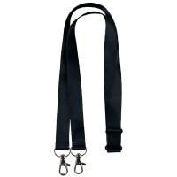 AVERY Lanyard mit Doppel-Karabiner, 20 x 440 mm, schwarz