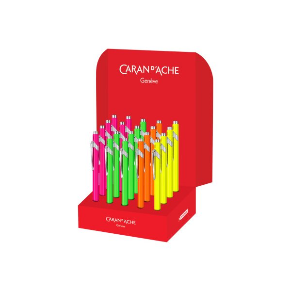 CARAN DACHE Stylo-bille 849 Fluo Line 849.218 assorti 20 pièces