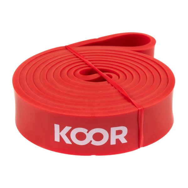 KOOR bande de fitness F00928 rouge, très fortement