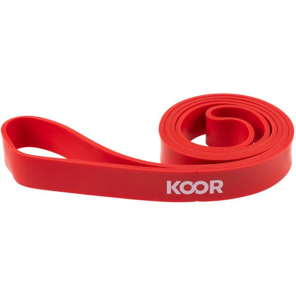 KOOR bande de fitness F00928 rouge, très fortement