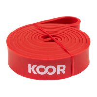 KOOR bande de fitness F00928 rouge, très fortement