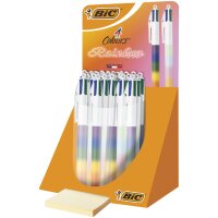 BIC Stylo à bille 4 Colours Rainbow Mix,...