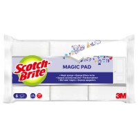 Scotch-Brite Gomme de nettoyage MAGIC PAD, pack de 6, blanc