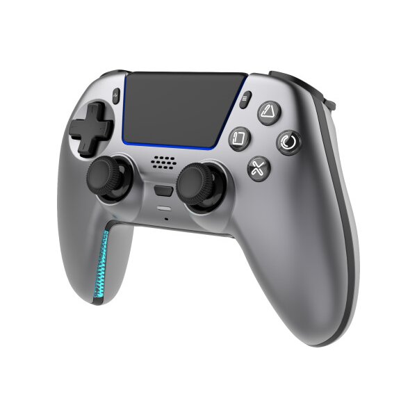 DELTACO Wireless Controller PS5 GAM-199-STEELGRAY with charging dock, Gray